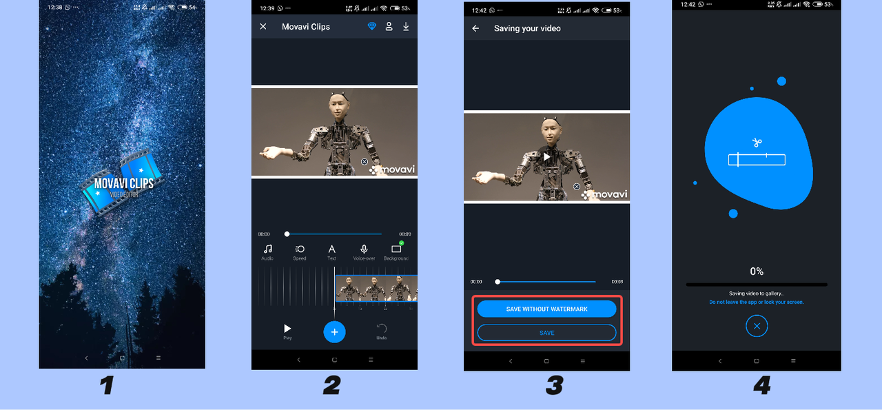Create TikTok videos at Movavi