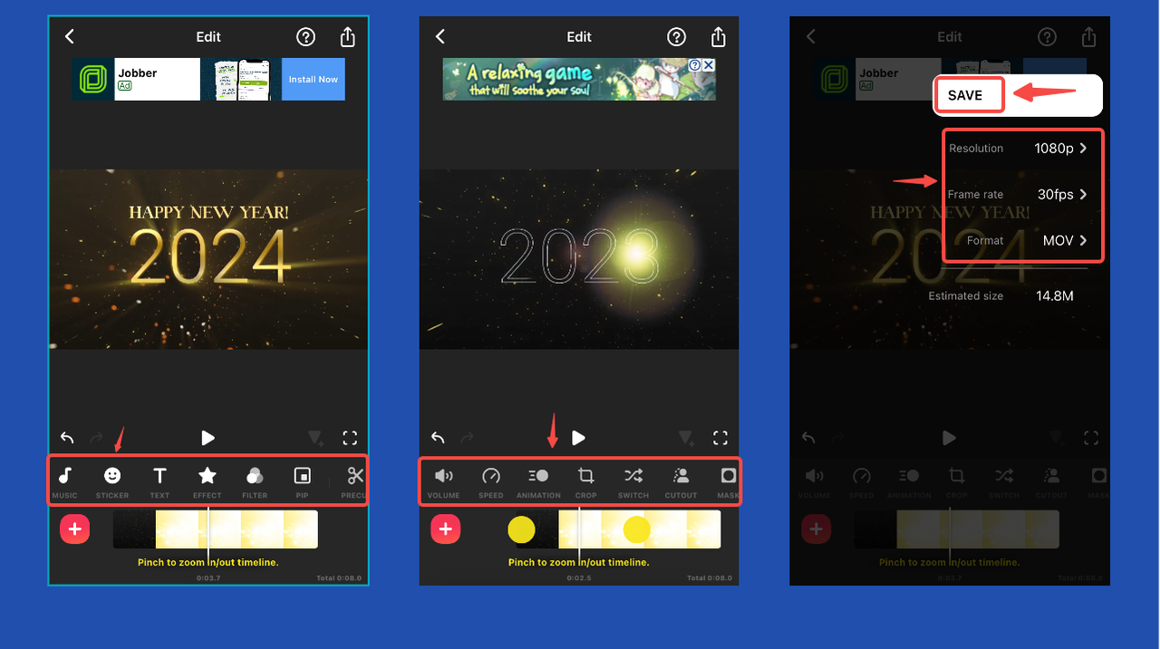 Edit and export your YouTube video