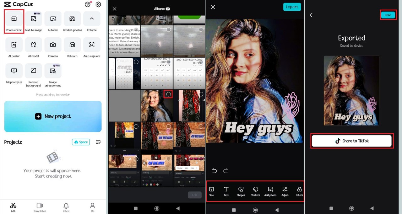 capcut photo editor