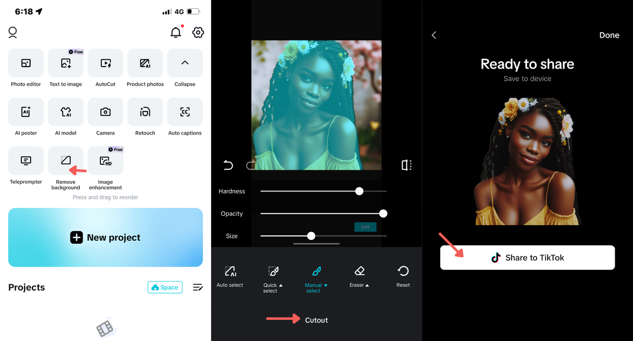 clean and precise background removal