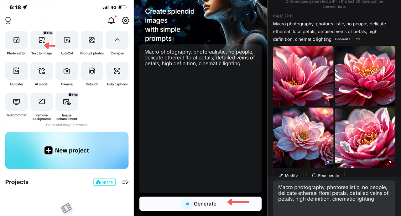 generate image with text