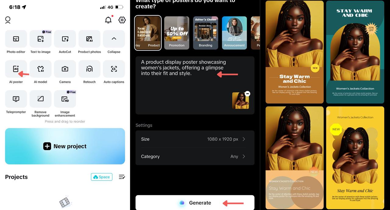 create instant AI posters