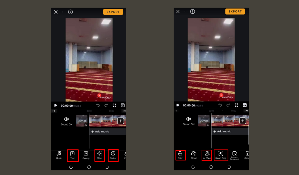  Launch the application and load your video clips