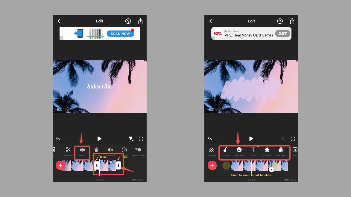 Add creative elements to your video