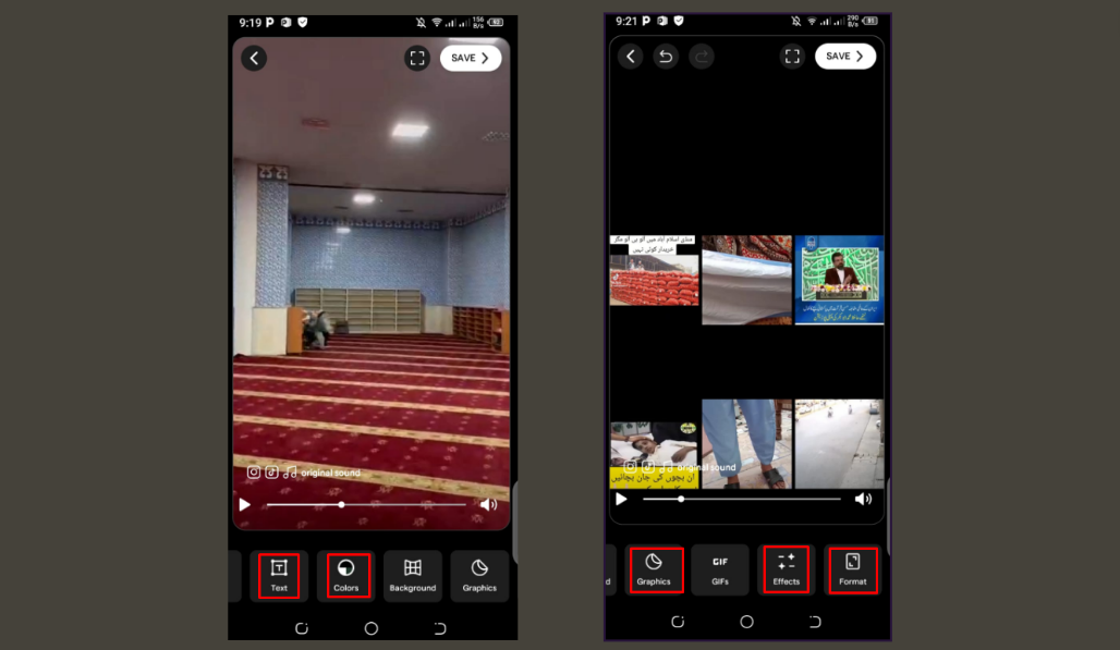 Choose the text, colors, and effects 