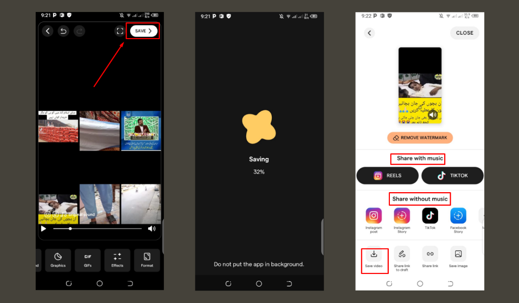 download or share on social media