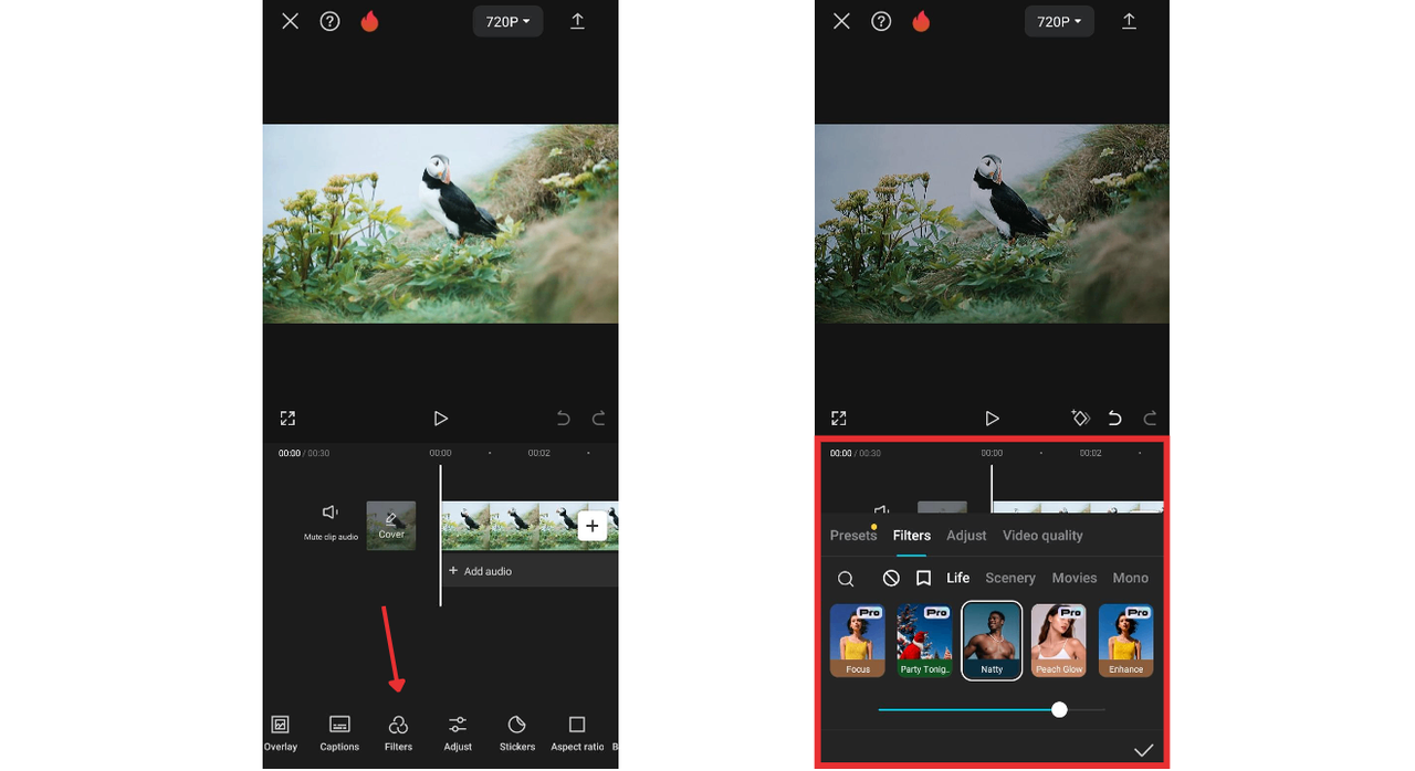 custom filters and effects