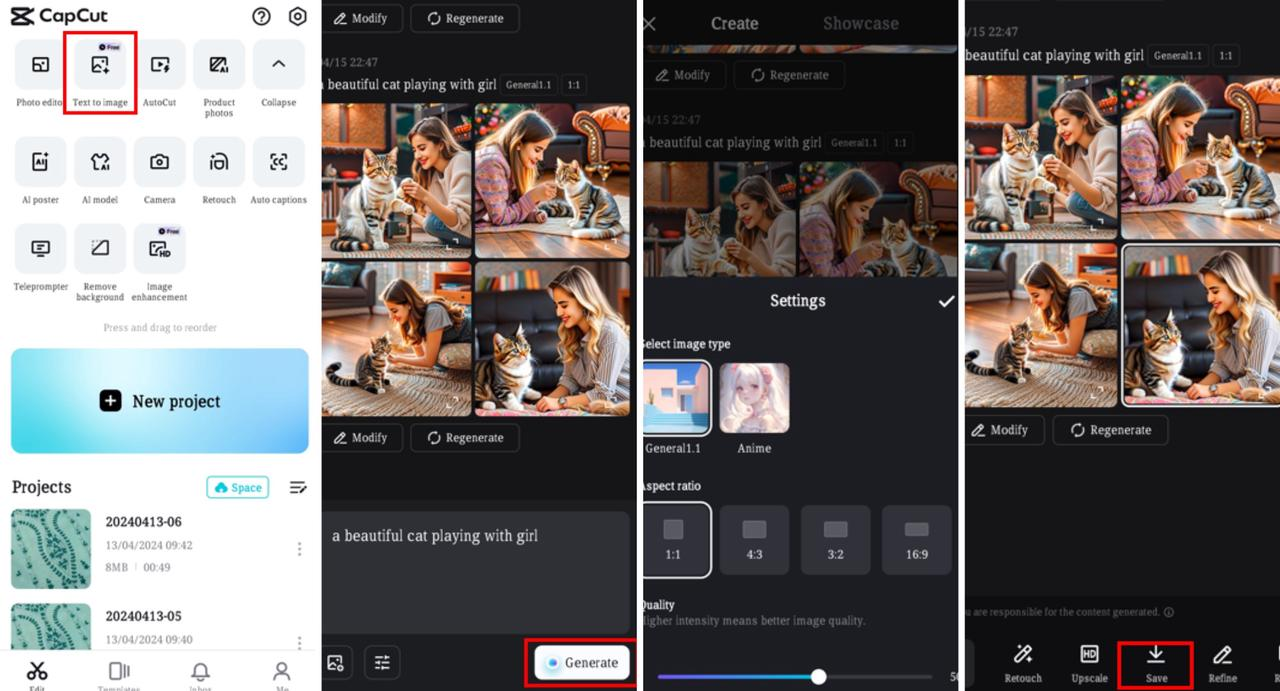 generate ai art with capcut