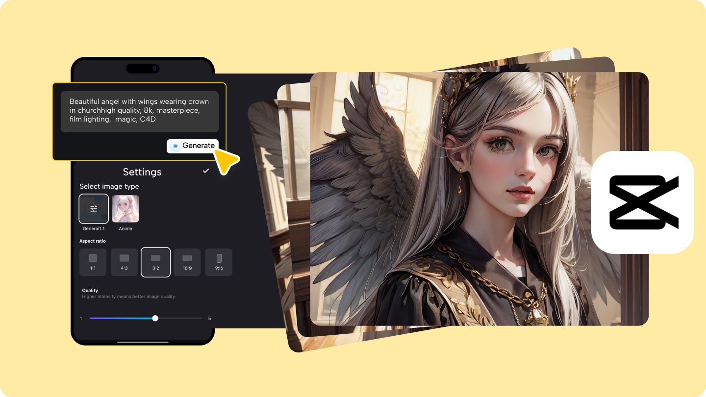 Aplicación de texto a imagen