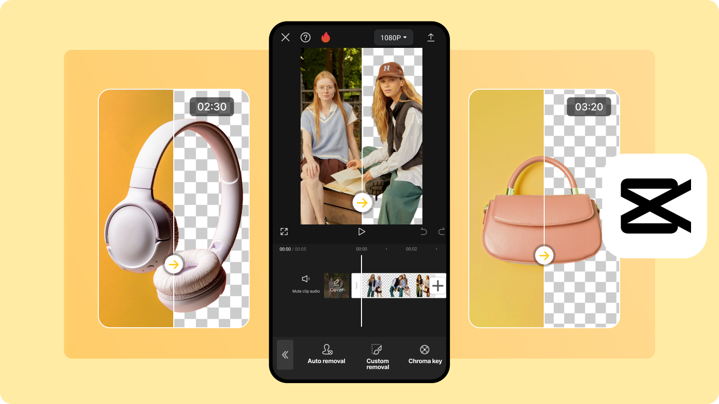 cum se elimină bg în capcut