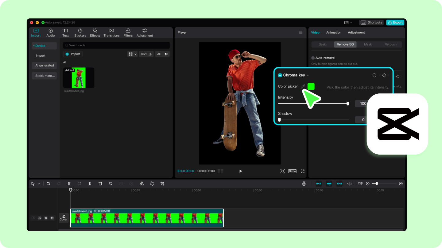 chroma key green screen