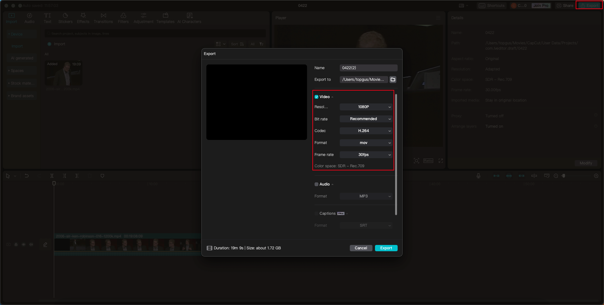 how to compress videos on CapCut