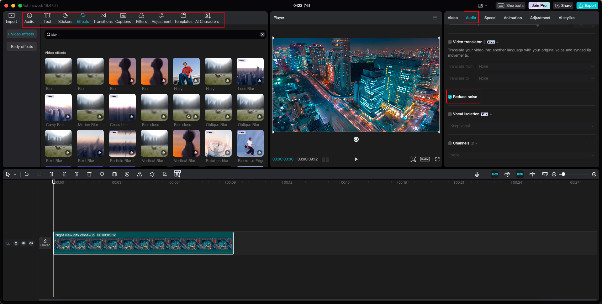 how to reduce noise on CapCut