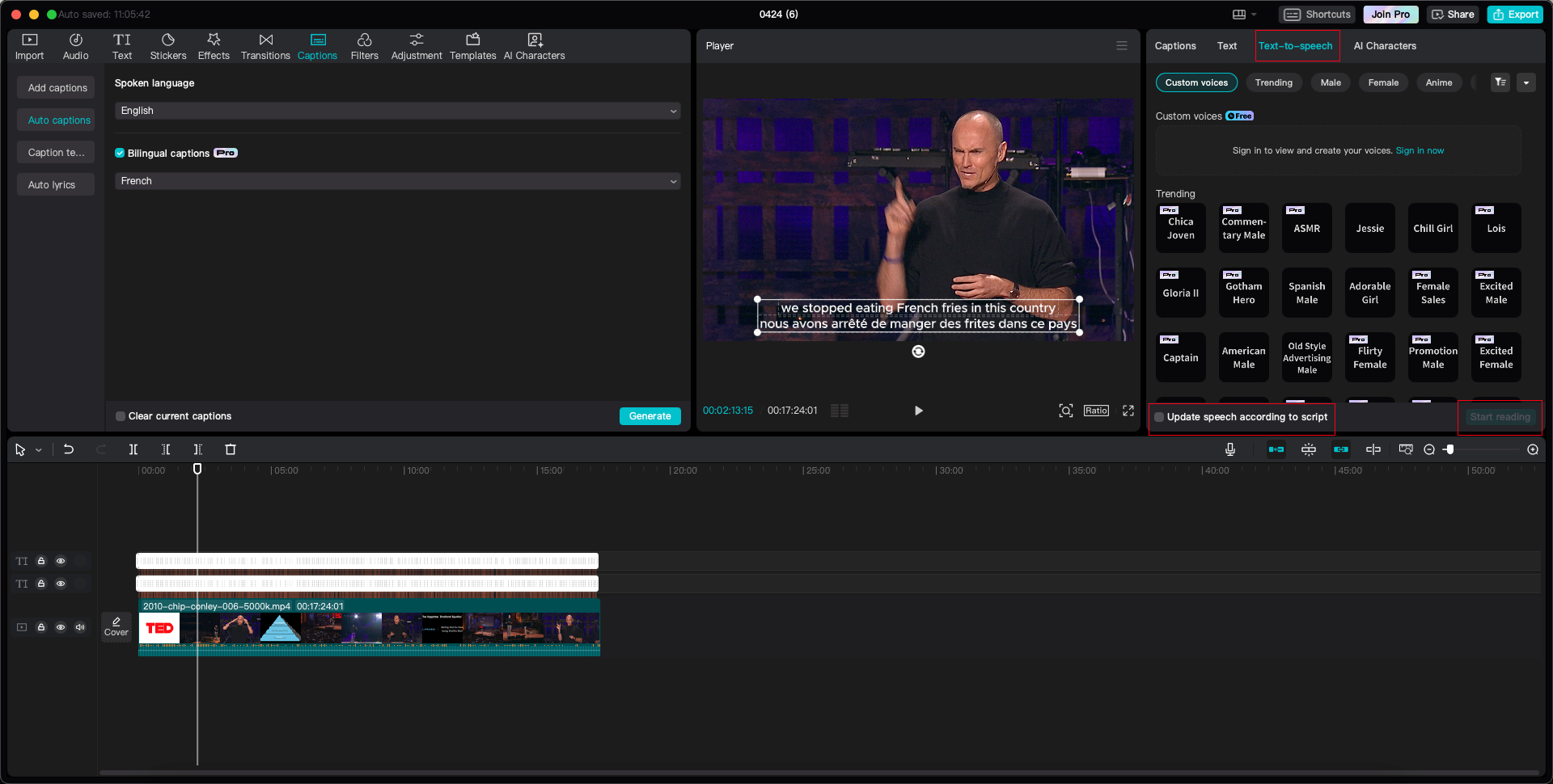 how to use free-to-speech on CapCut