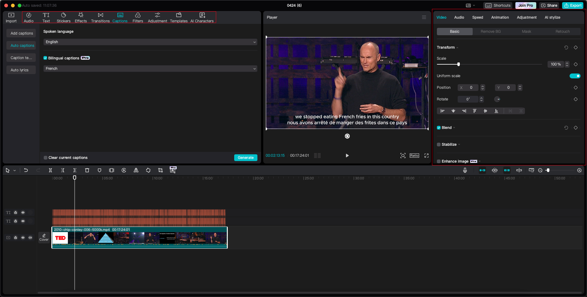 how to edit your video on CapCut