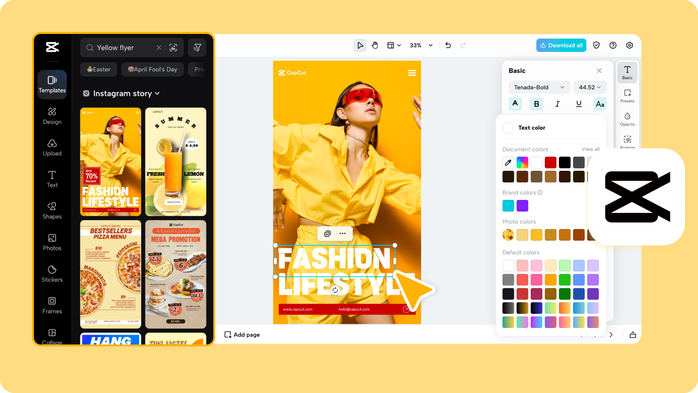 create a flyer for free