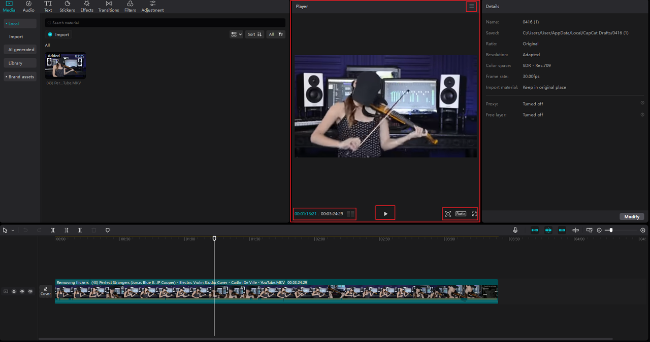 CapCut PC MP3 MP4 music player download