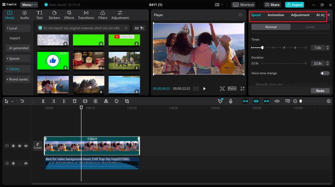 CapCut desktop key features