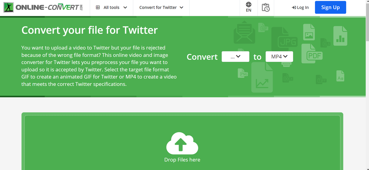 Online Converter interface
