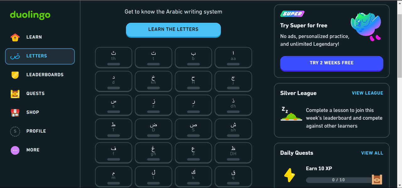 Duolingo language learning app