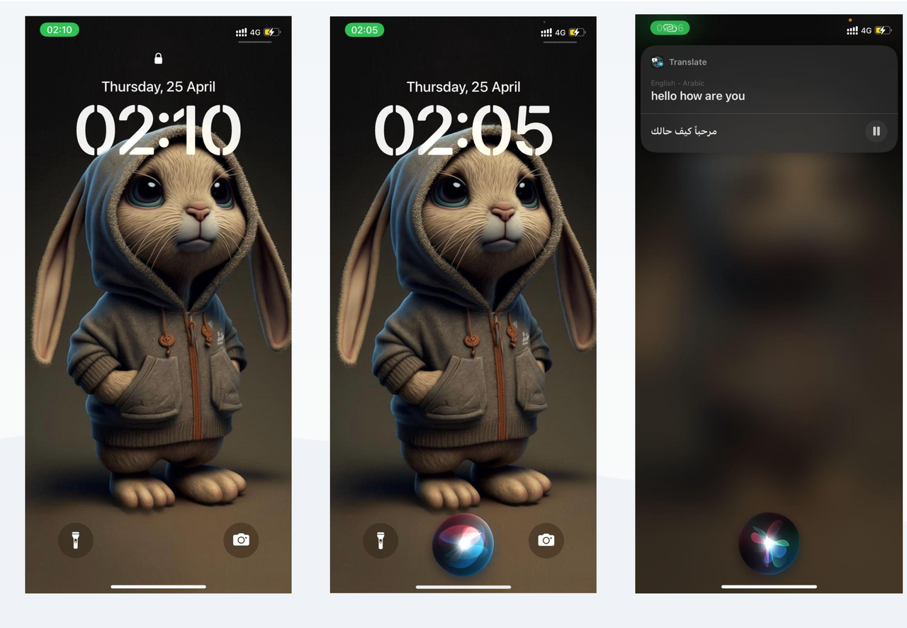 Apple Siri interface