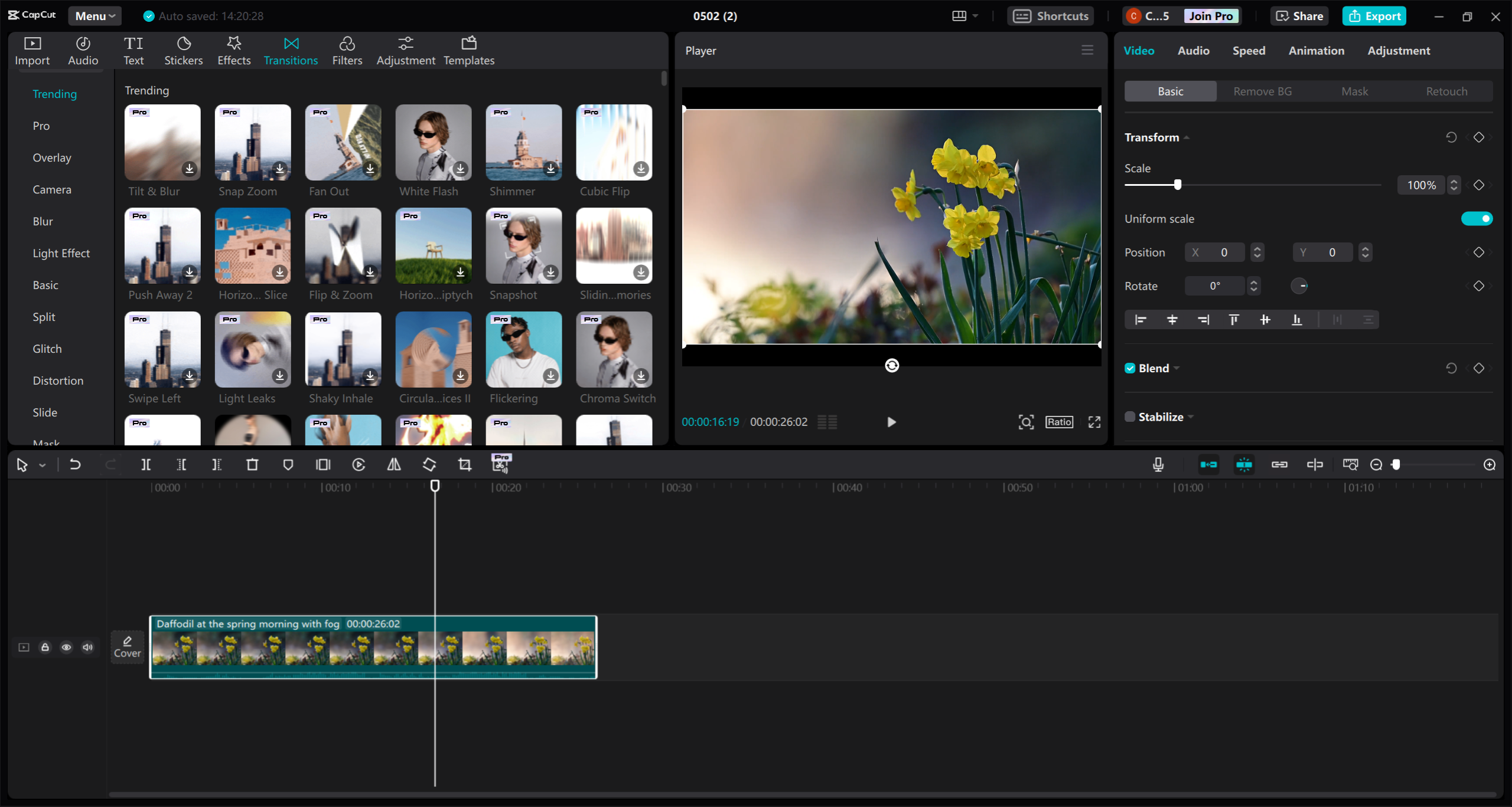 CapCut video editor