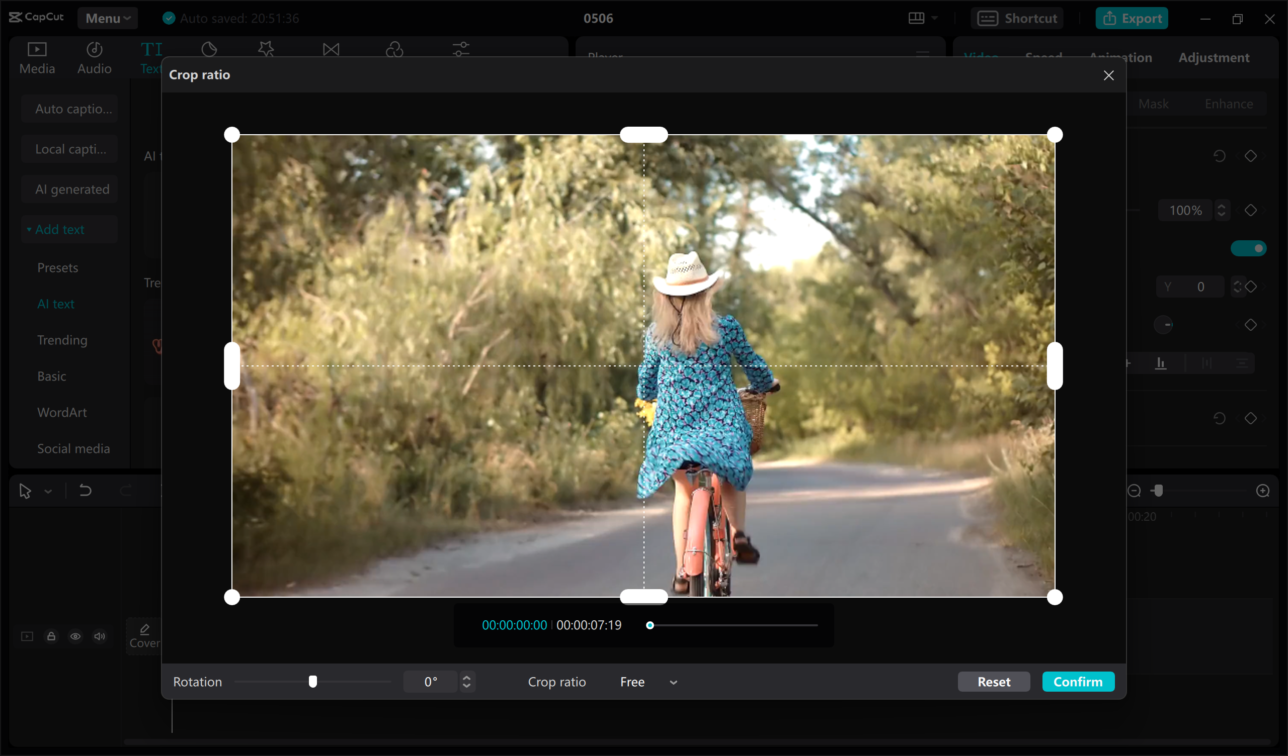 make MP4 smaller by trimming