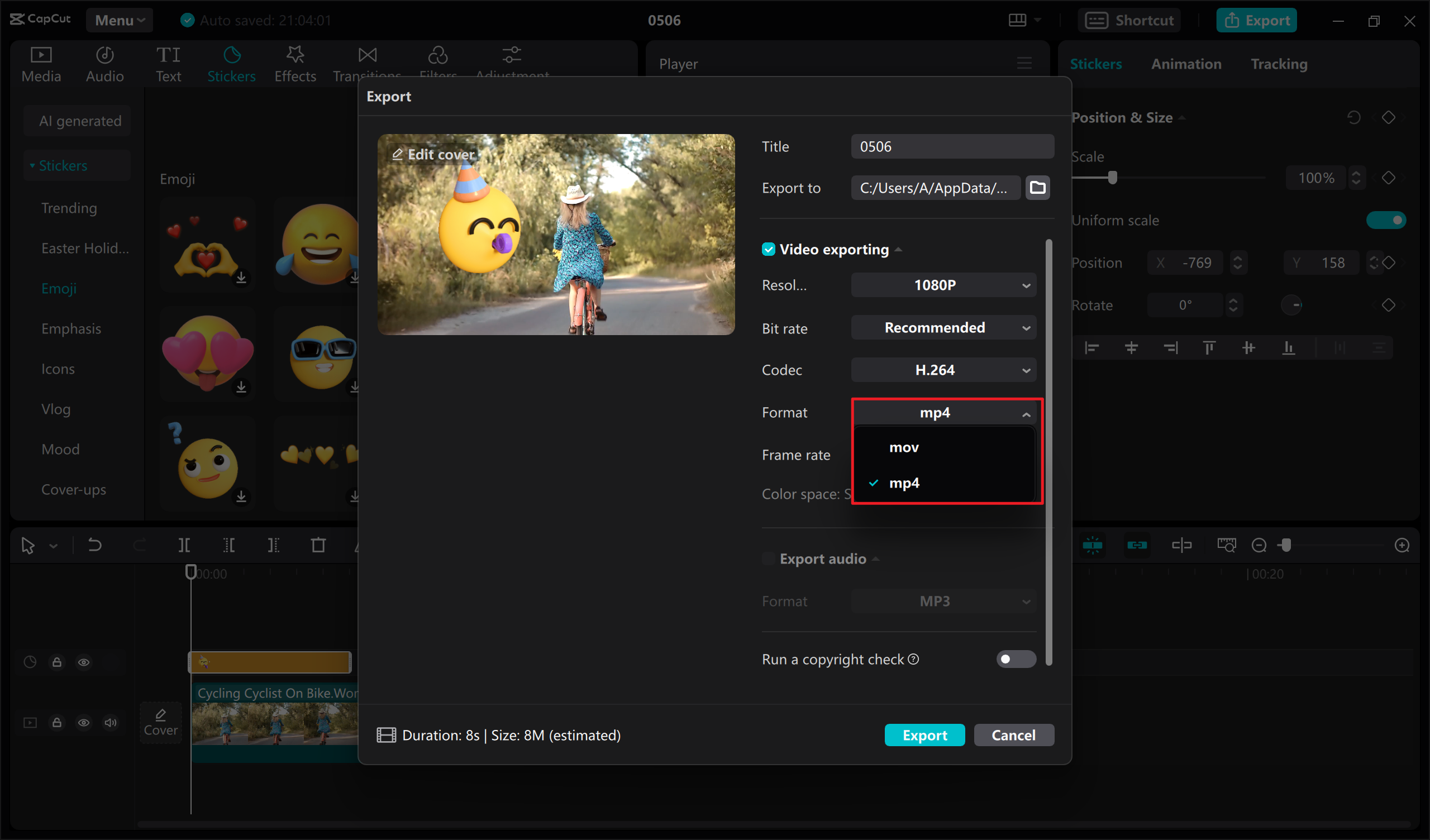 Make MP4 smaller by changing the file format