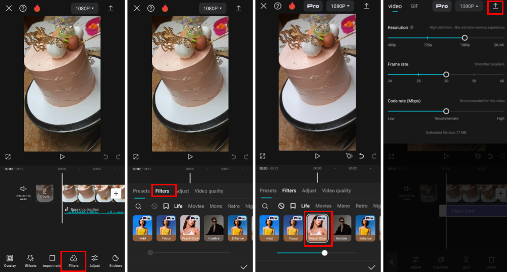 add video filter with capcut