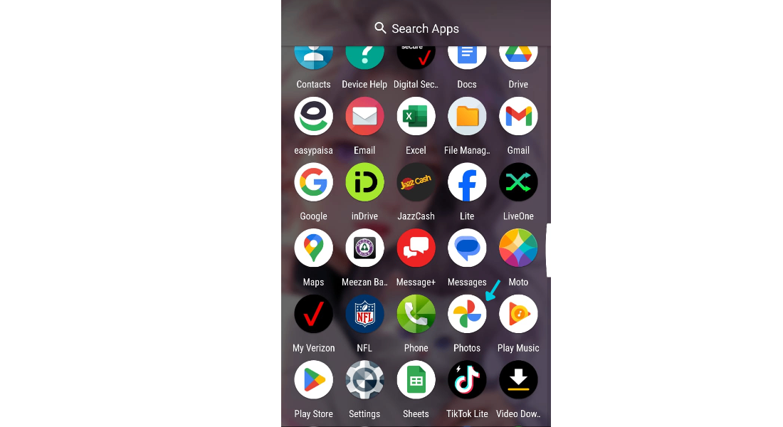 open the google photos app