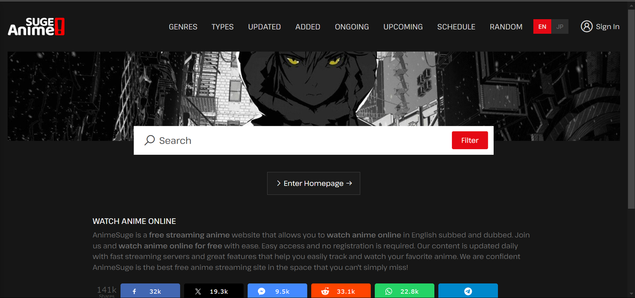 watch dubbed anime for free on AnimeSuge