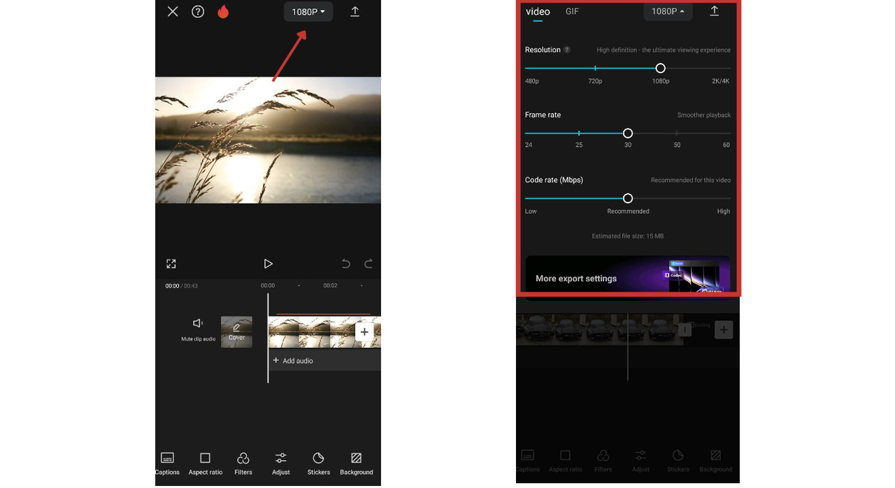 seamless export options