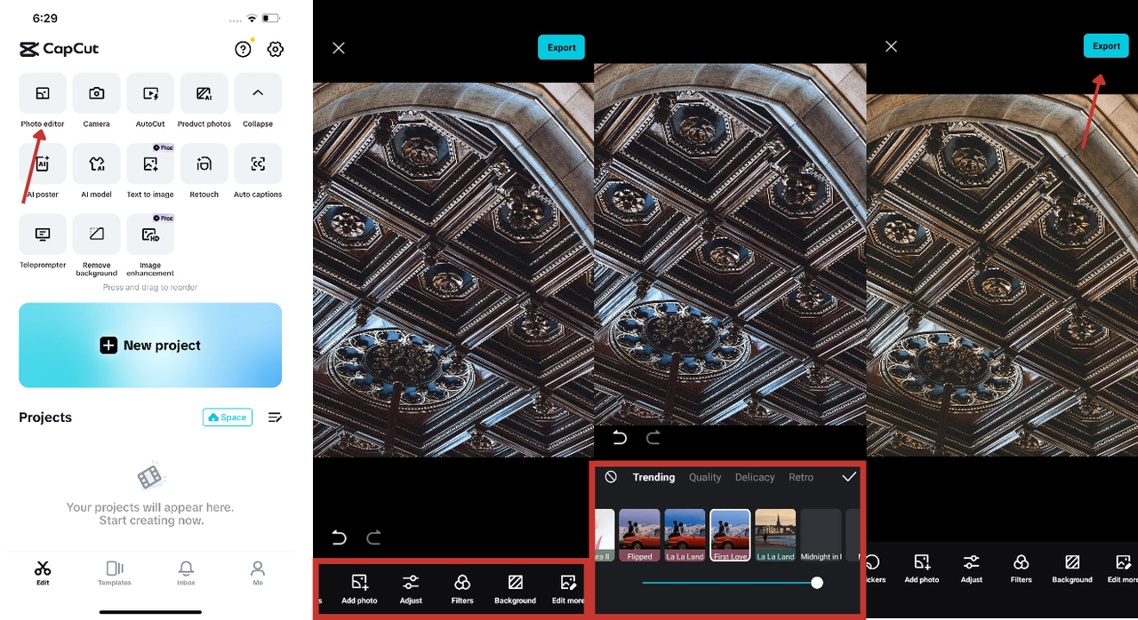 capcut iphone photo editing app