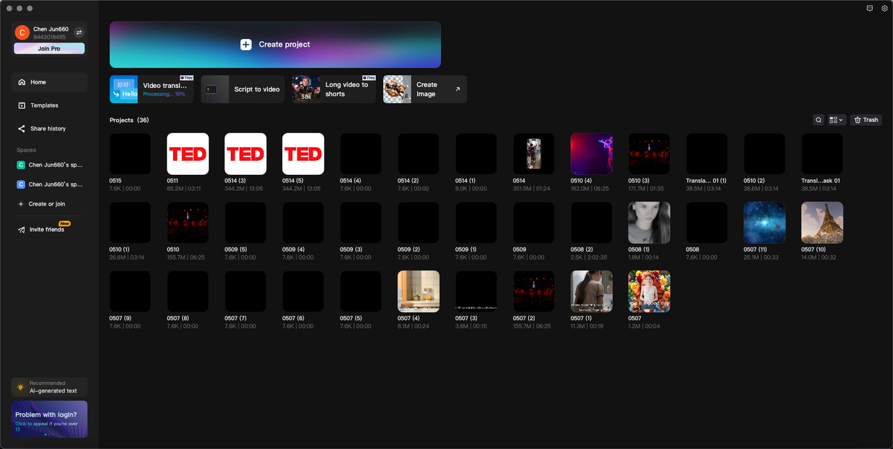 video translator shortcut