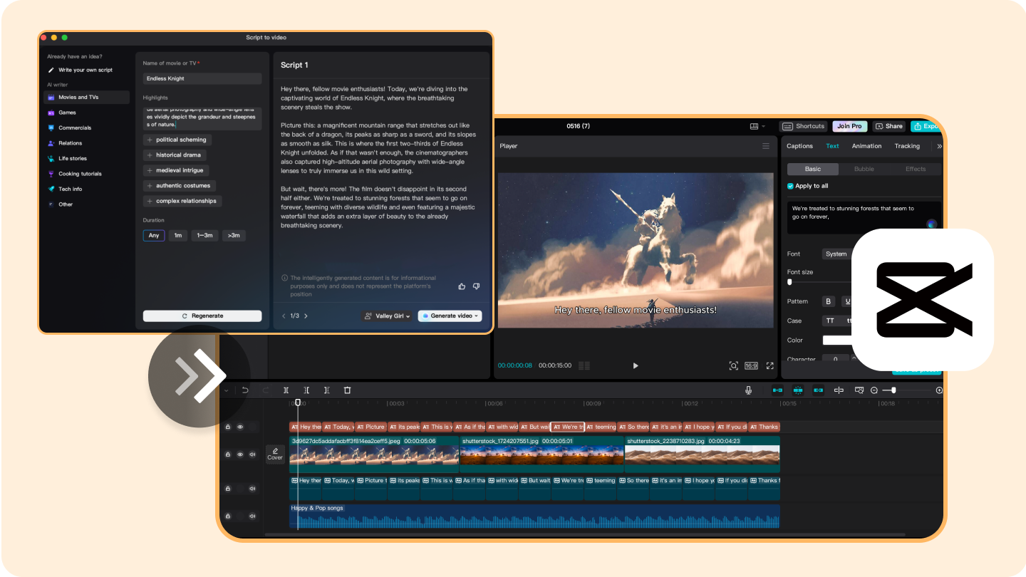 Scene editing and brand kit application