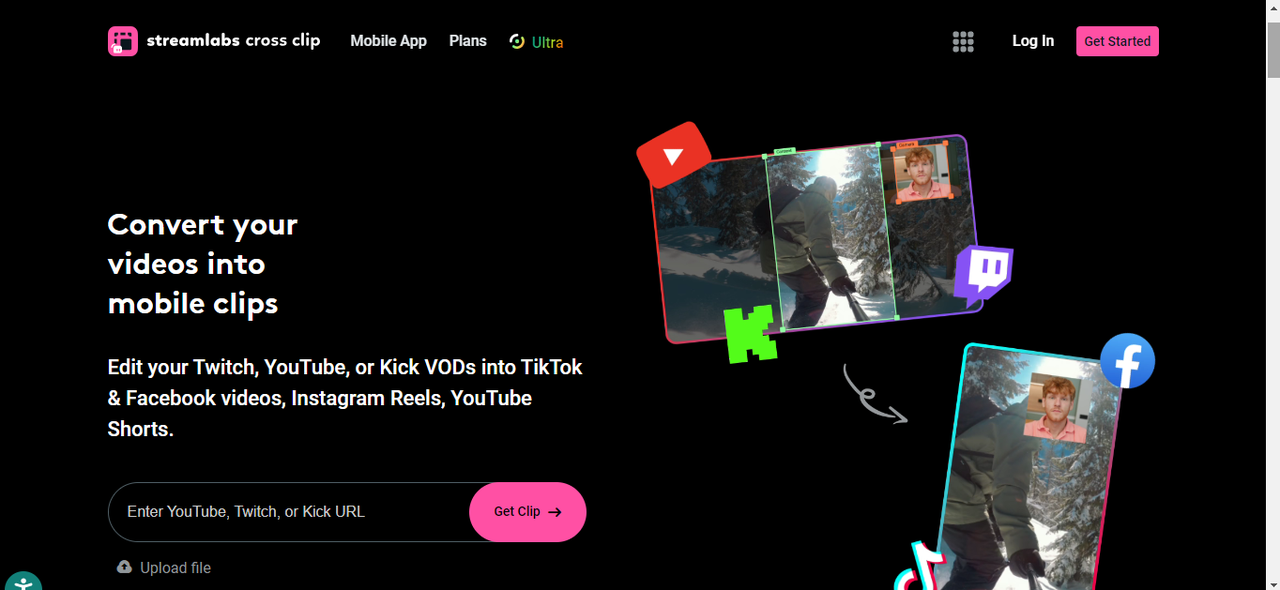 Crossclip’s interface