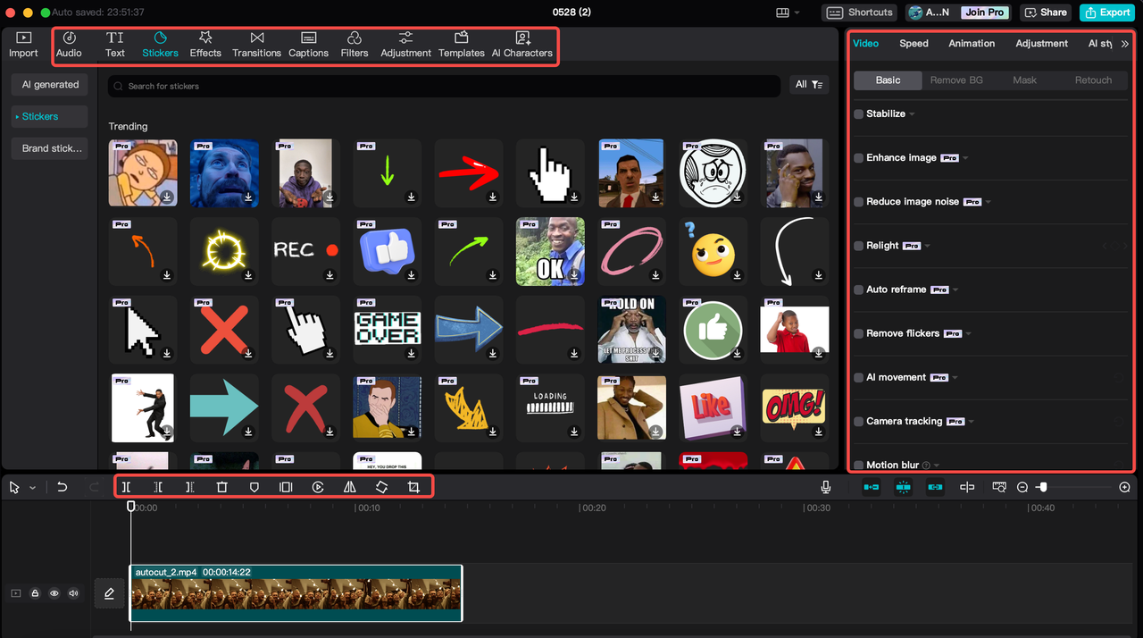 How to edit a video after adding an AI CapCut template