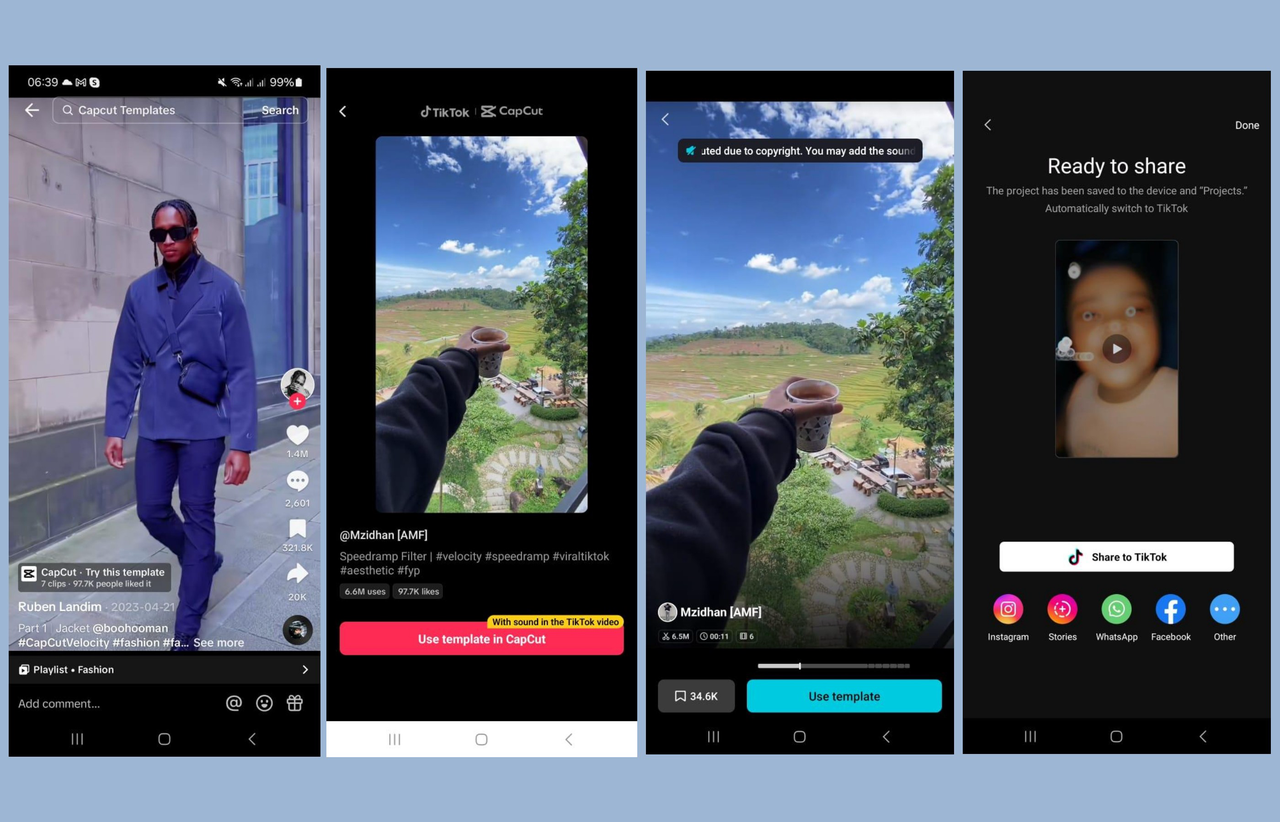 How to use the AI template CapCut on your smartphone