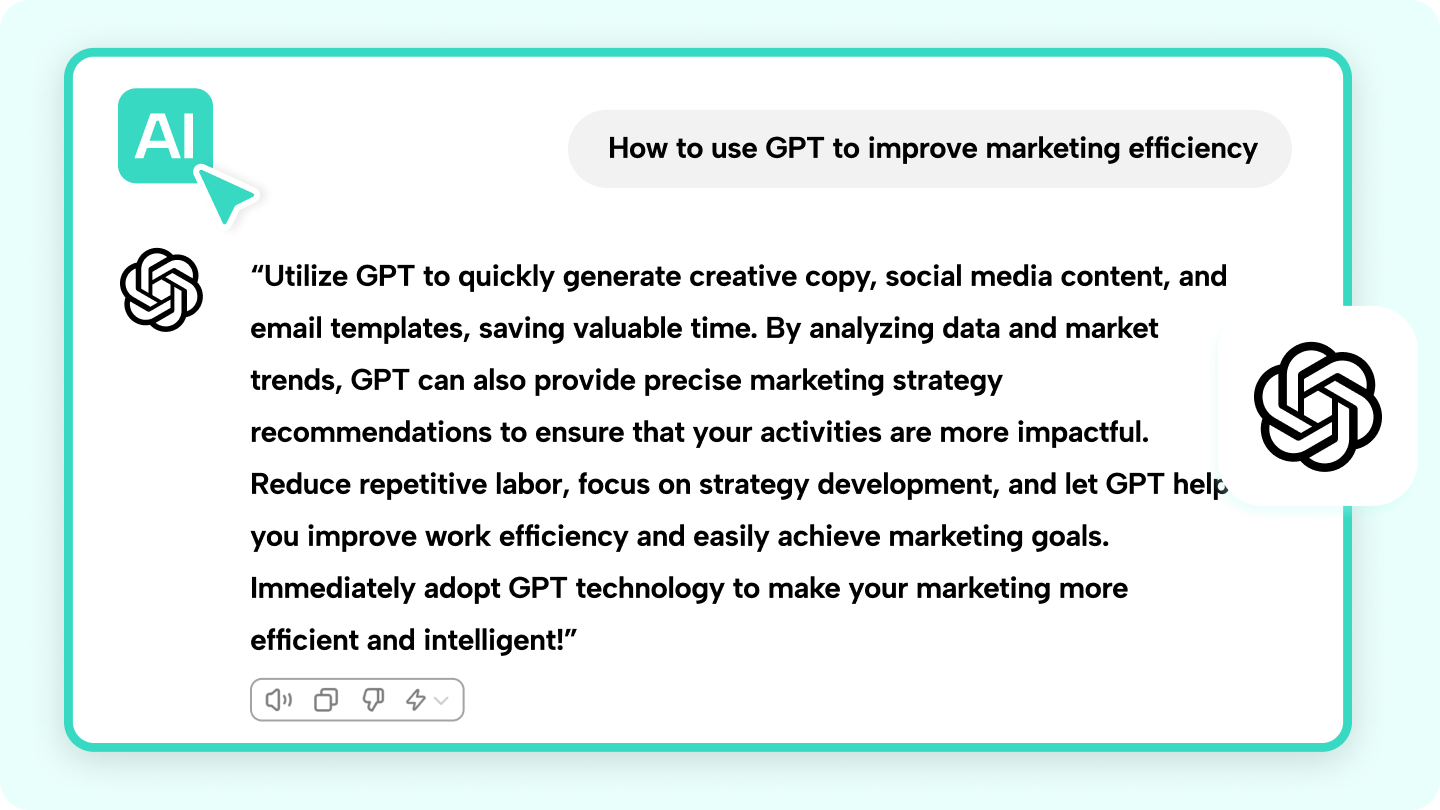 마케팅을 위한 채팅 프롬프트