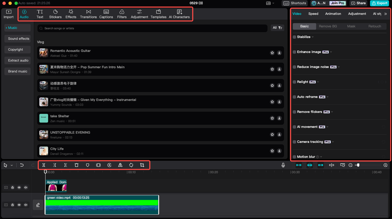  how to add effects and adjust brightness on the CapCut desktop video editor
