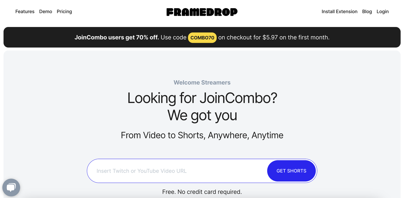 JoinCombo homescreen