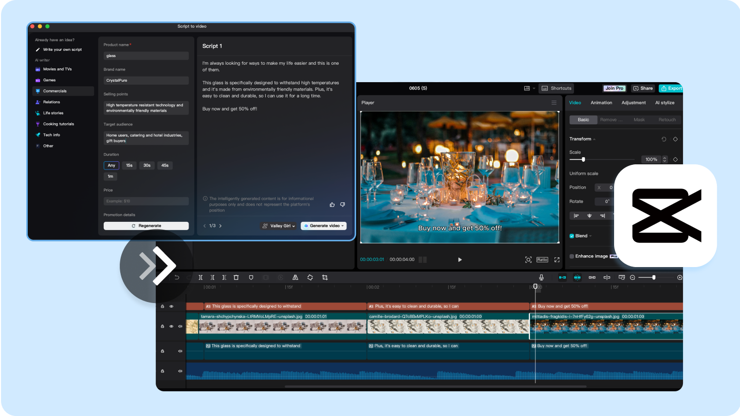 product demonstration video