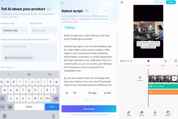 CapCut mobile app, one of the best apps like Copy AI