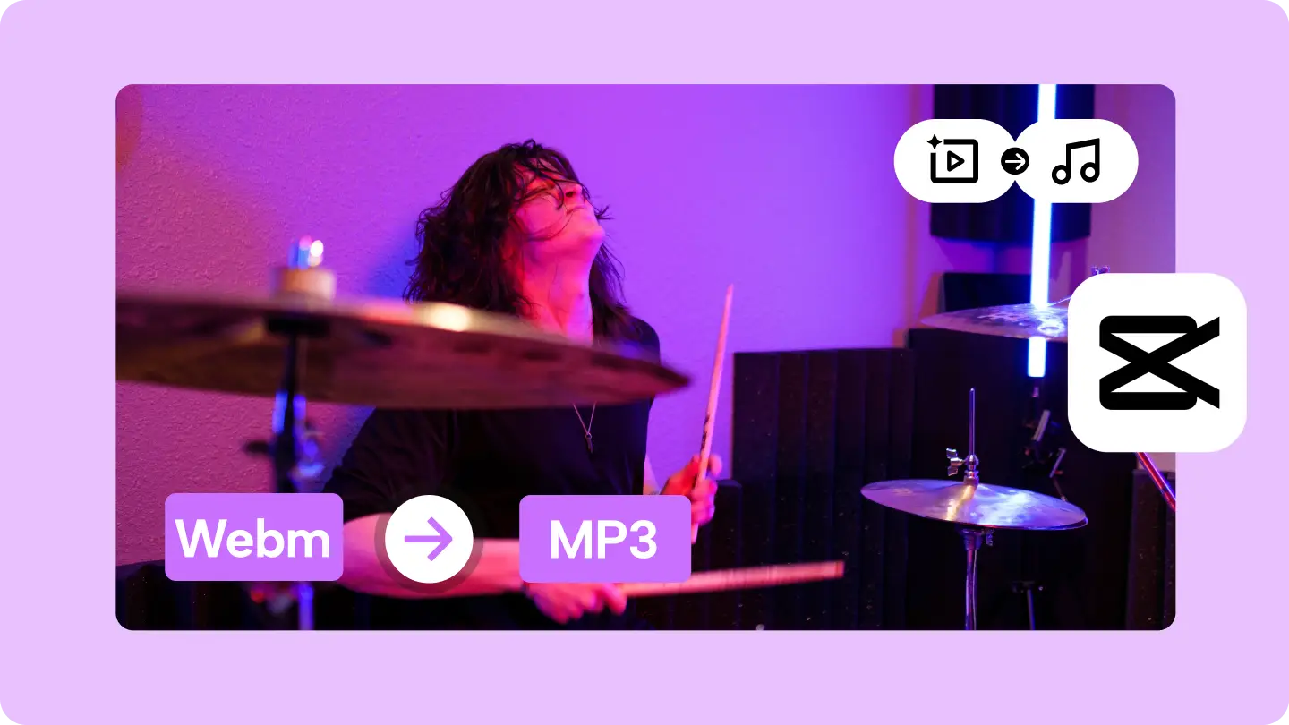 3 Simple Steps to Convert WebM to MP3 Using CapCut Video Editor 