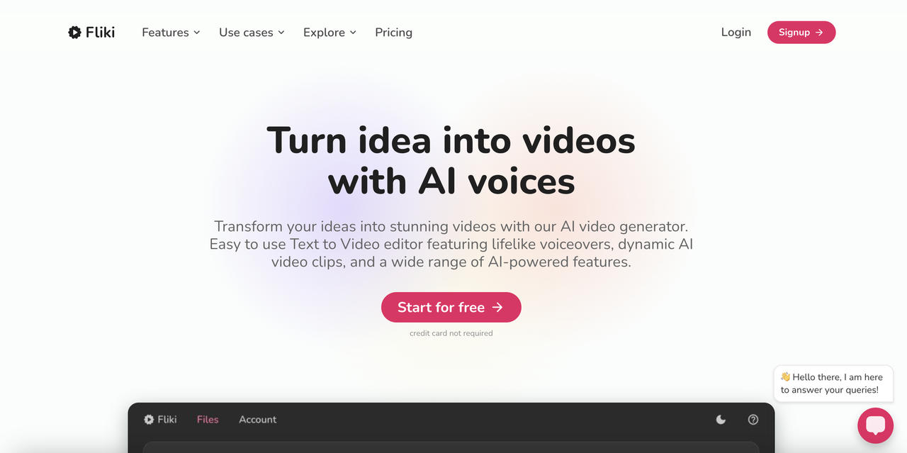 Fliki free AI automation tool