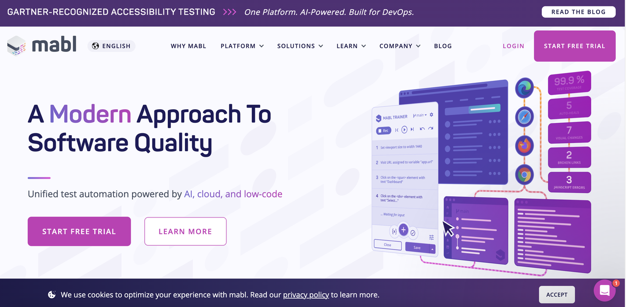 Mabl AI based testing tool