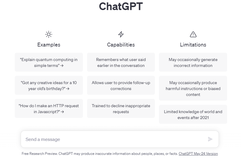 ChatGPT AI content tool