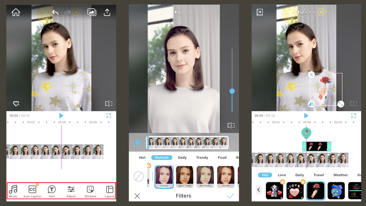 Use the various features in YouCam