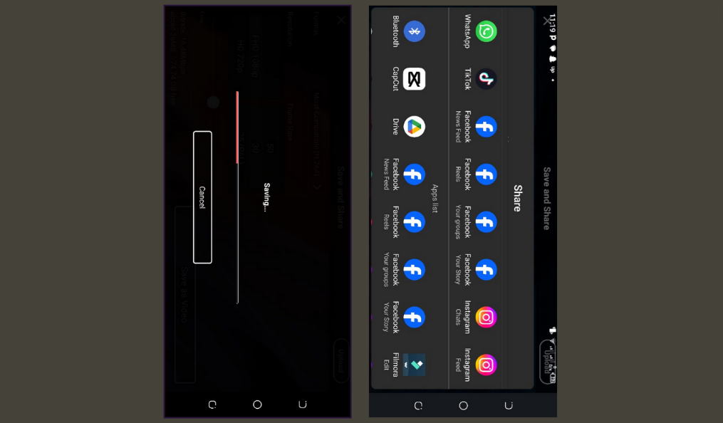 KineMaster's varied editing tools