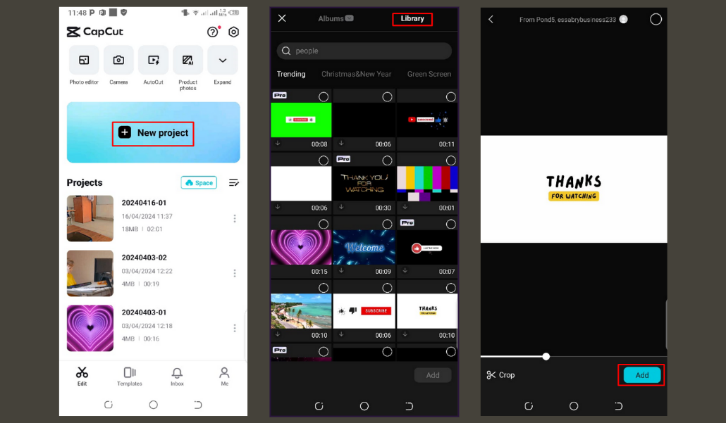 Download the CapCut app